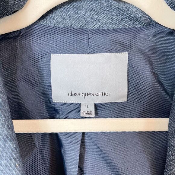 CLASSIQUES ENTIER Blue Blazer with Fringe Size Small - Picture 3 of 12